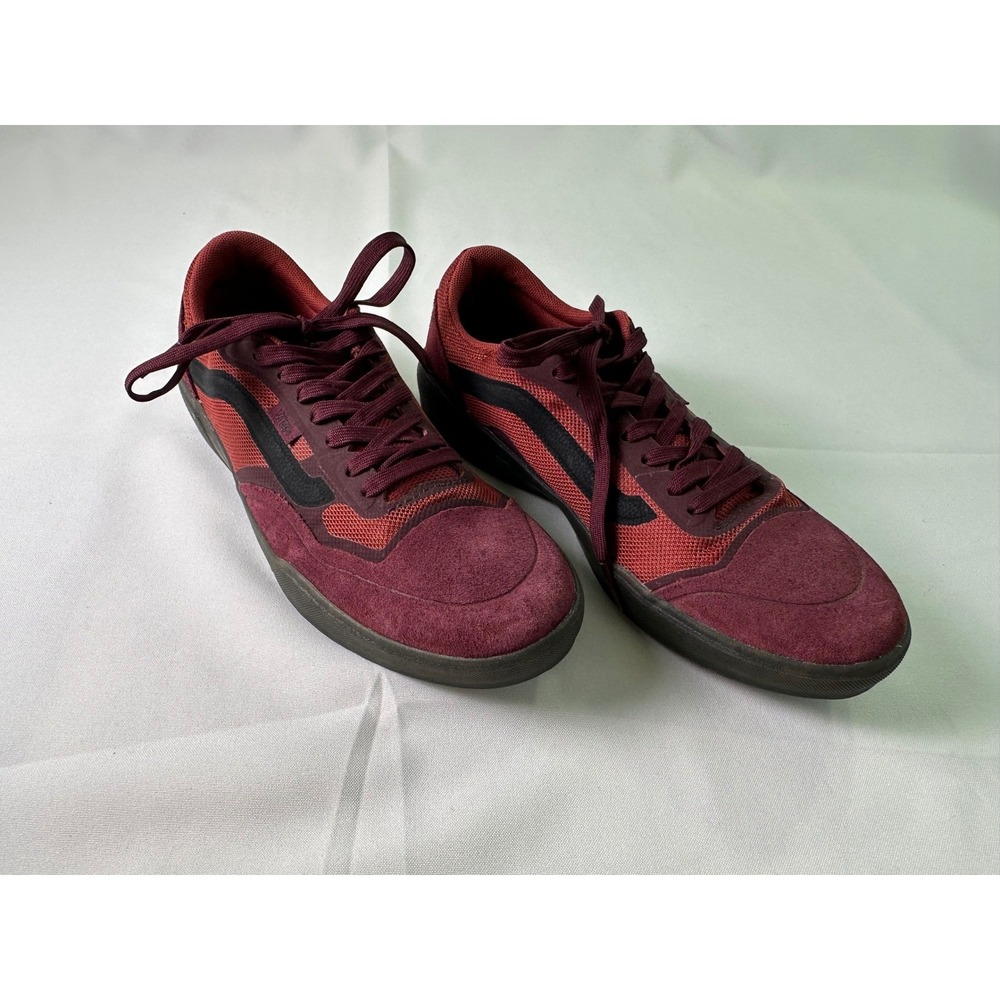 Vans AVE Pro Burgundy Suede Skate Shoes Mens Size 8 Skateboarding Sneakers - Picture 3 of 14